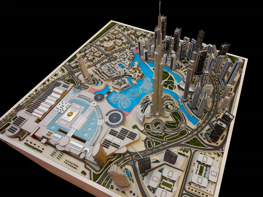 Downtown Dubai Model, U.A.E.